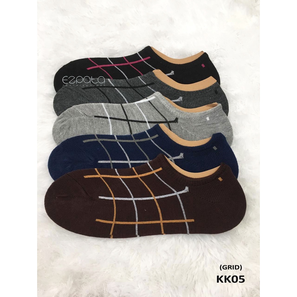 Kaos Kaki Pria Hidden Socks Kaus Kaki Olahraga Motif RANDOM