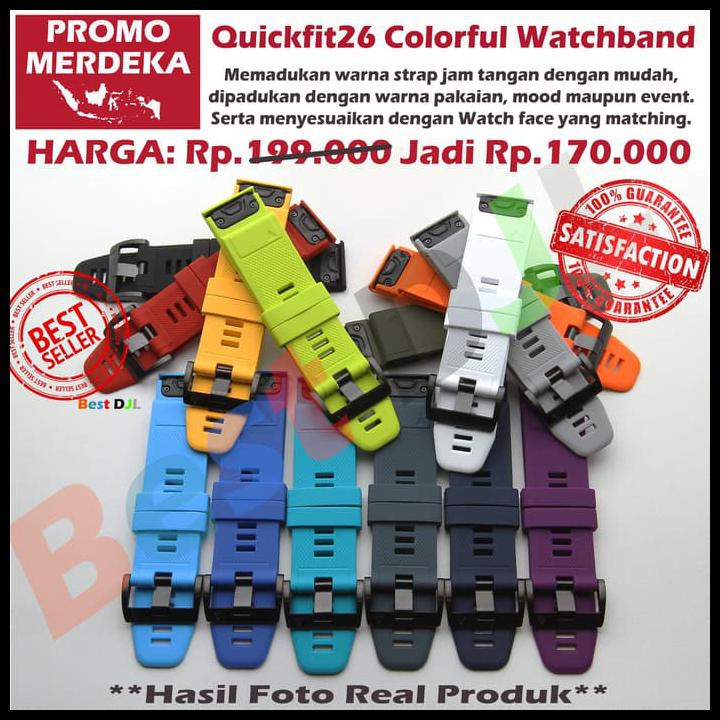 CUCI GUDANG GARMIN QUICKFIT 26 WATCH BAND / STRAP FOR FENIX 3, FENIX 5X