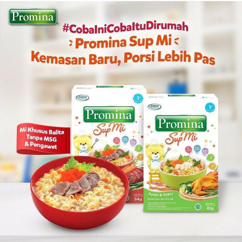 Promina Sup Mi Ayam dan Sayur / Daging dan Sayur / Batita Ayam Kampung