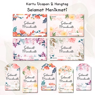 Jual Kartu Ucapan & Hangtag Selamat Menikmati Indonesia|Shopee Indonesia