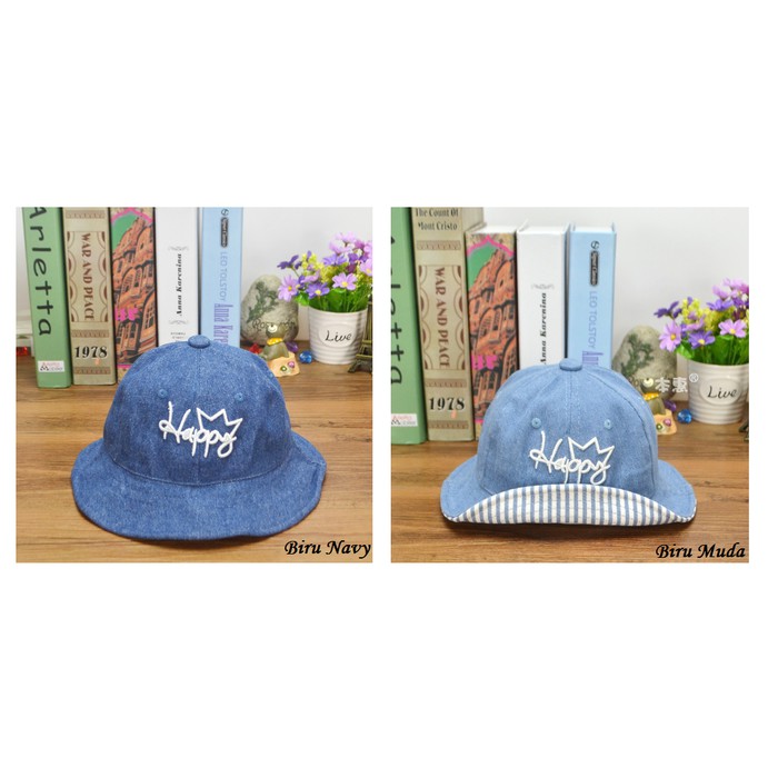 Topi Anak Cewek / Topi Bayi Jeans  promo