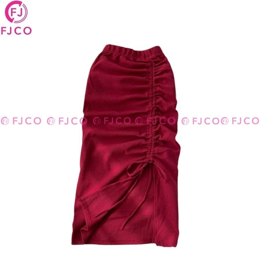 FJCO - Fashion Rok Model Terbaru Bahan Babyterry Size Fit To XXL Rok Ayuka-maroon