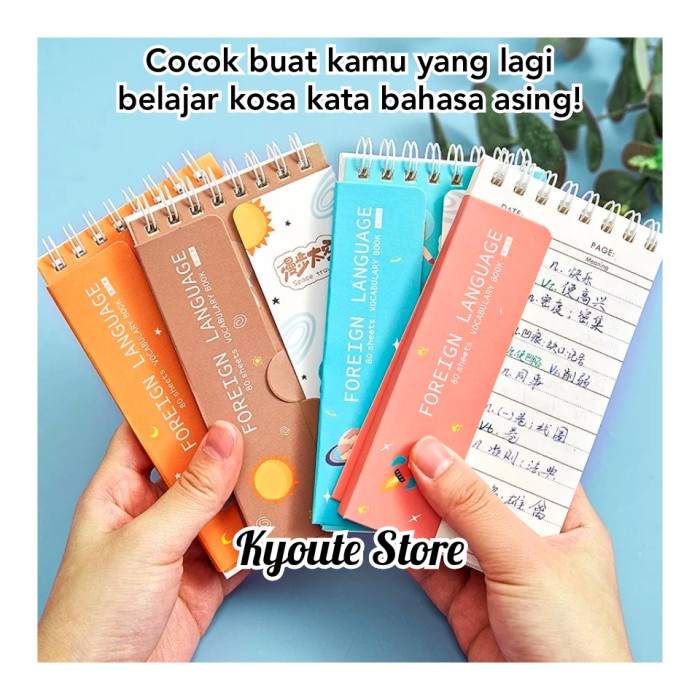 

Jualan Buku Vocabulary Notebook / Word Book Lucu Hafalan Kosa Kata Asing Sale!!!