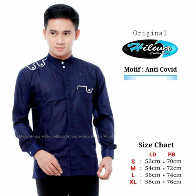 Baju Koko Anti Covid Baju Koko Hilwa Collection Baju Koko Gus Azmi