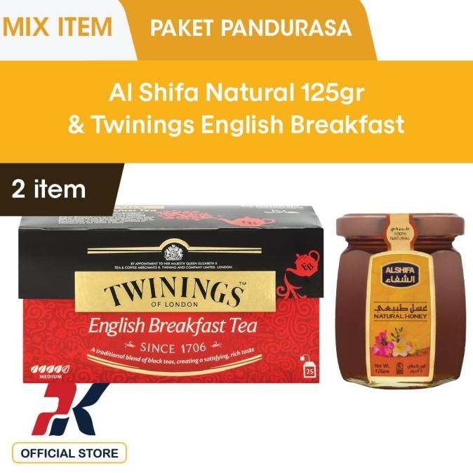 

(BISA COD) [Free Al Shifa 125gr] Twinings Teh Celup English Breakfast 25x2gr OBRAL Kode 595