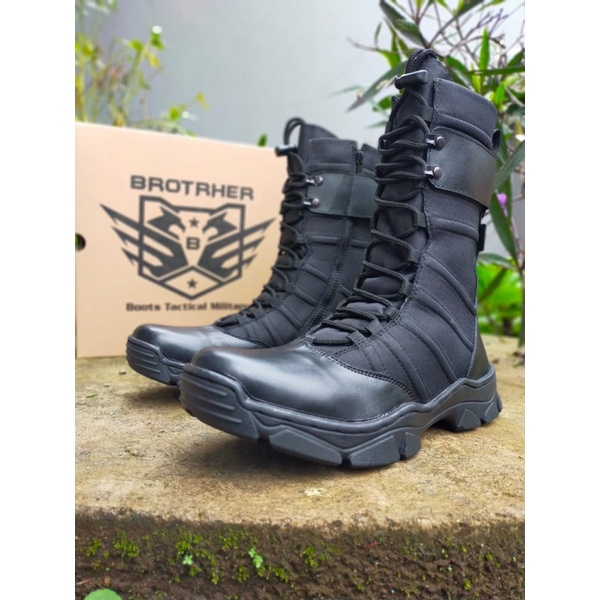 SEPATU PDL KULIT ASLI BROTRHER NINJA TITANS SOLE BRAVO SEPATU PDL TNI POLRI SECURITY