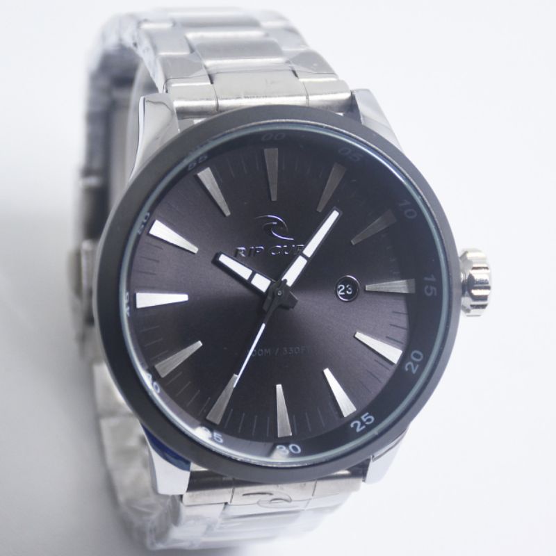 (Bisa COD)Jam Tangan Pria Qs Recon Ripcurl A2860 Analog Rantai Jam Tangan Pria Rip Curl All Stainlee