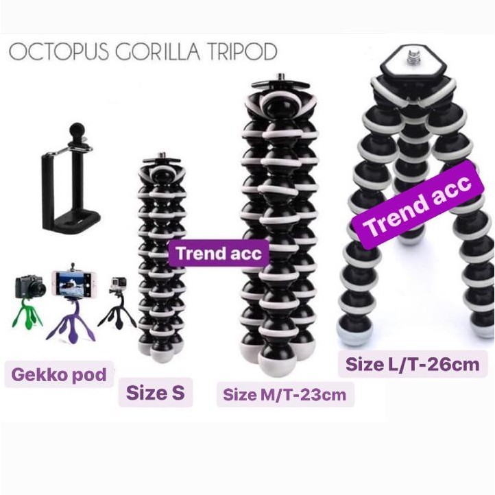 Trend-Tripod Gorila Mini + Holder U - SIZE ; SMALL (S)