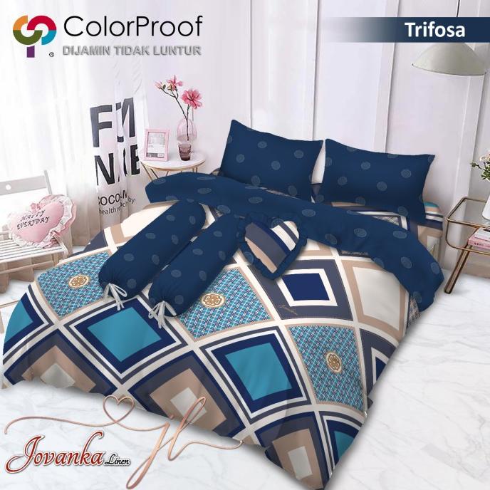 Bedcover Sprei Set 180X200 T20 Jovanka Linen King Kasur No 1 Motif Jerry.Ocean
