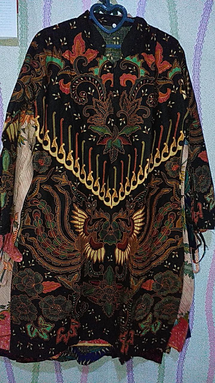 Tunik Batik Motif Kupu Sogan