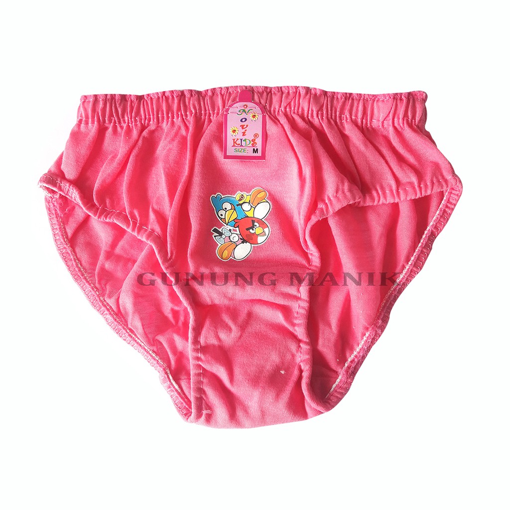 CELANA DALAM ANAK NOVY KIDS STICKER MOTIF KARTUN SIZE S.M.L ISI 6 PCS TERMURAH