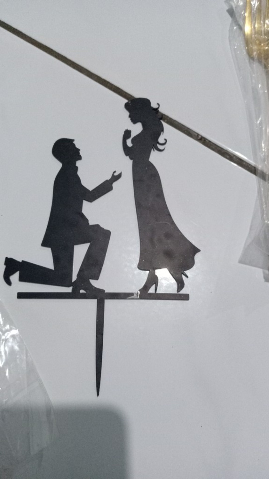 【cake Topper】topper Kue Desain Bride Groom Mr Mrs Bahan Akrilik Untuk Dekorasi Pesta Pernikahan