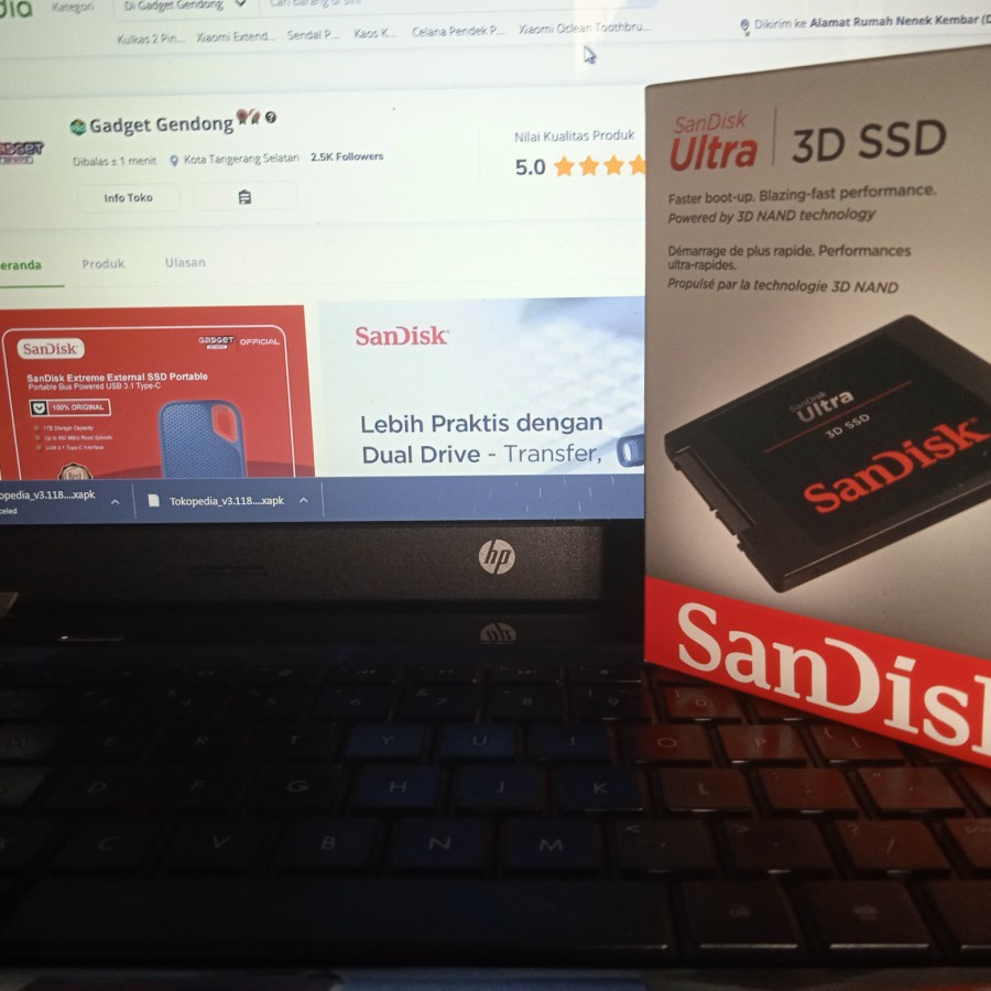 SanDisk SSD Ultra 3D 2TB - 1TB - 500GB - 250GB SATA III 2.5&quot; Internal