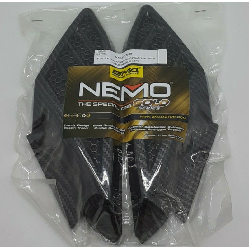 Cover Pijakan Body Samping New Nmax 2021 2022 Carbon Nemo / Cover Body Samping Karbon N max 2021 2022 Terbaru Original Nemo