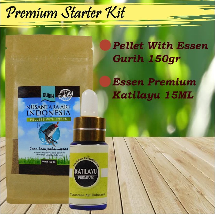 Essen Getah Katilayu Premium 15ml & Umpan Pancing Ikan Tombro Pellets With Essen Varian Gurih