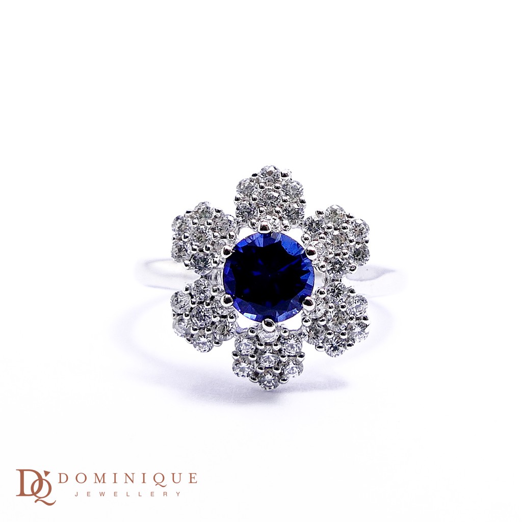 

Dominique Jewellery-Cincin Colour Stone 75% SNI DQC 1429