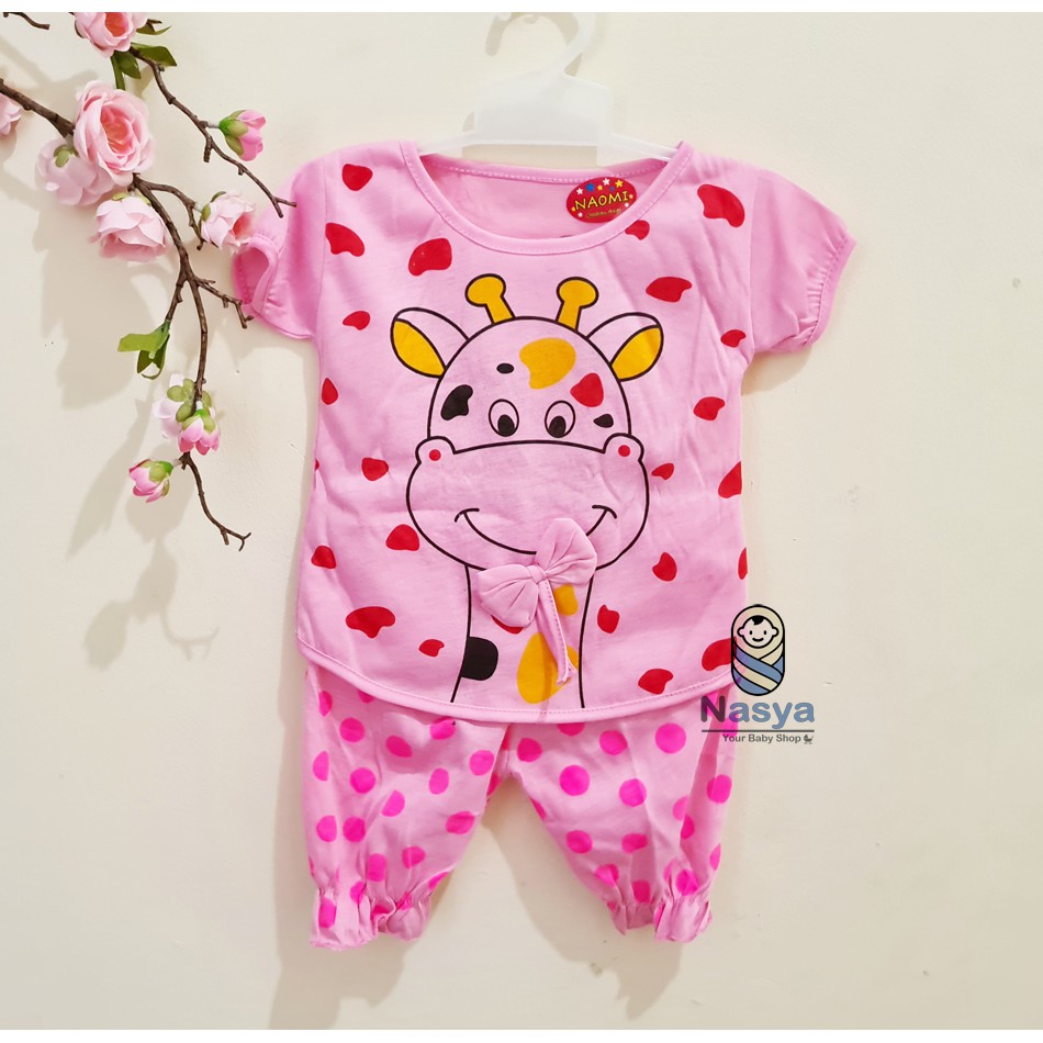 [N-019] TERBARU ! Setelan Baju Bayi Perempuan Lucu Murah - Naomi (3-6 bulan)