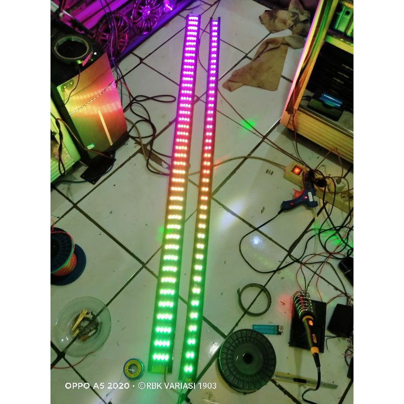 LED strobo wave text wifi 4 baris 12v pickup FUSO FIGHTER HINO LOHAN DAN BUS