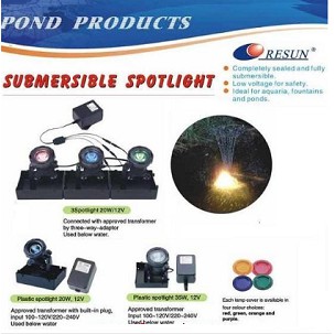 Lampu Sorot Kolam Celup RESUN PS-20 Water Garden Light Renang Ikan