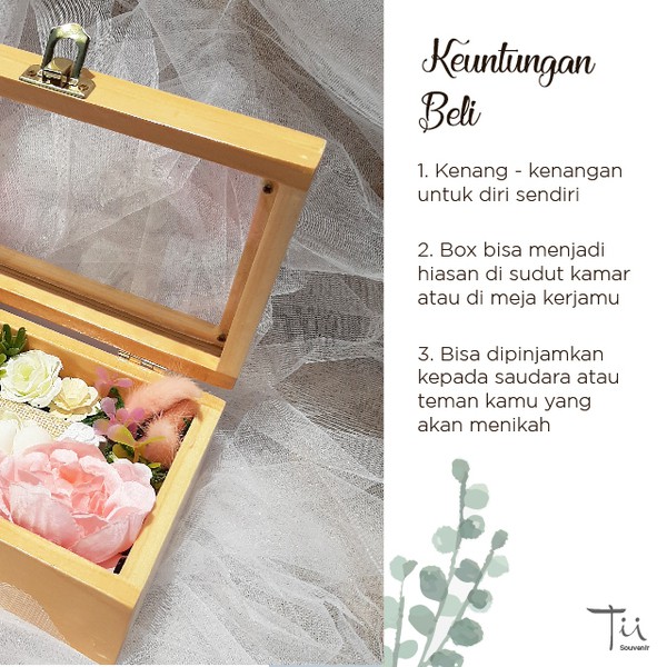 [READY] Ring Box Square / Tempat Cincin Kotak + Dekorasi