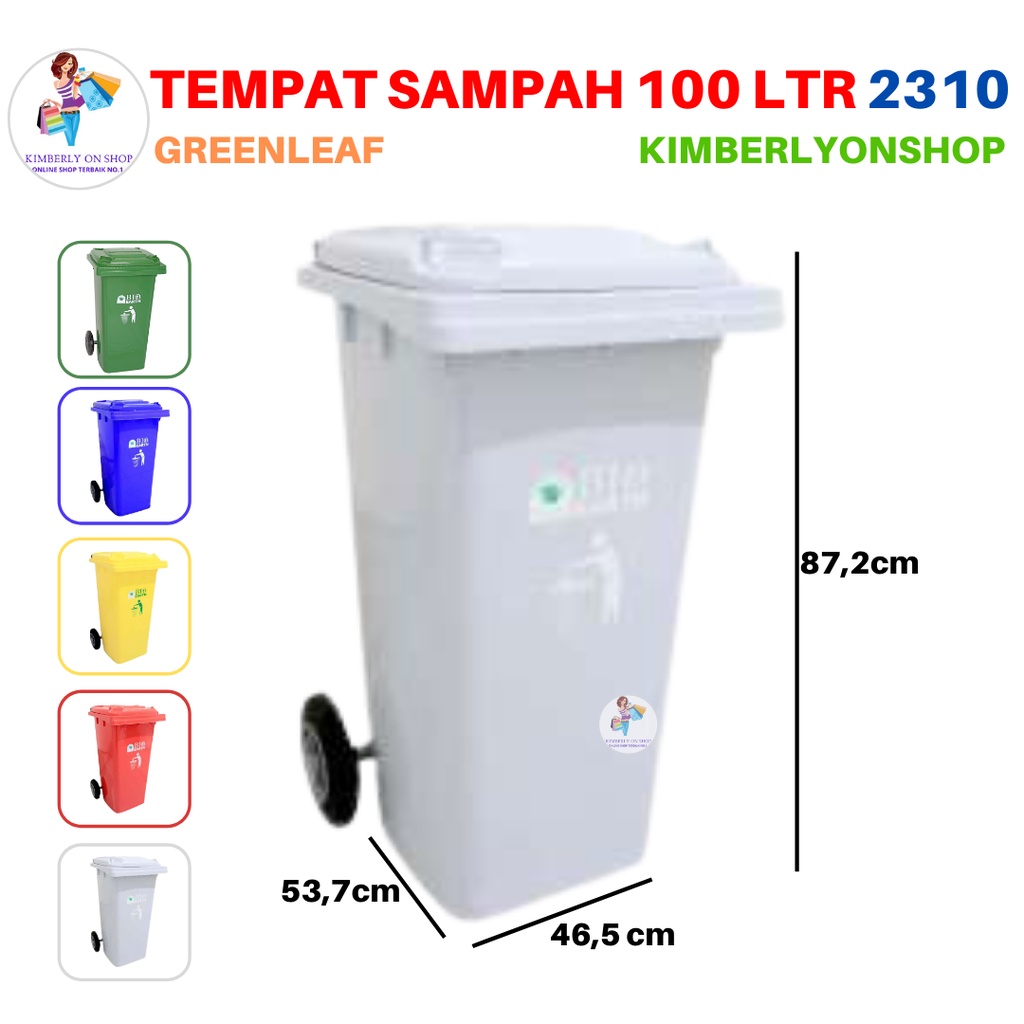 Tempat sampah BIO 100 liter 2310 green leaf