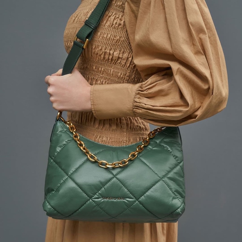 CnK Puffy Quilted Chain Handle Bag