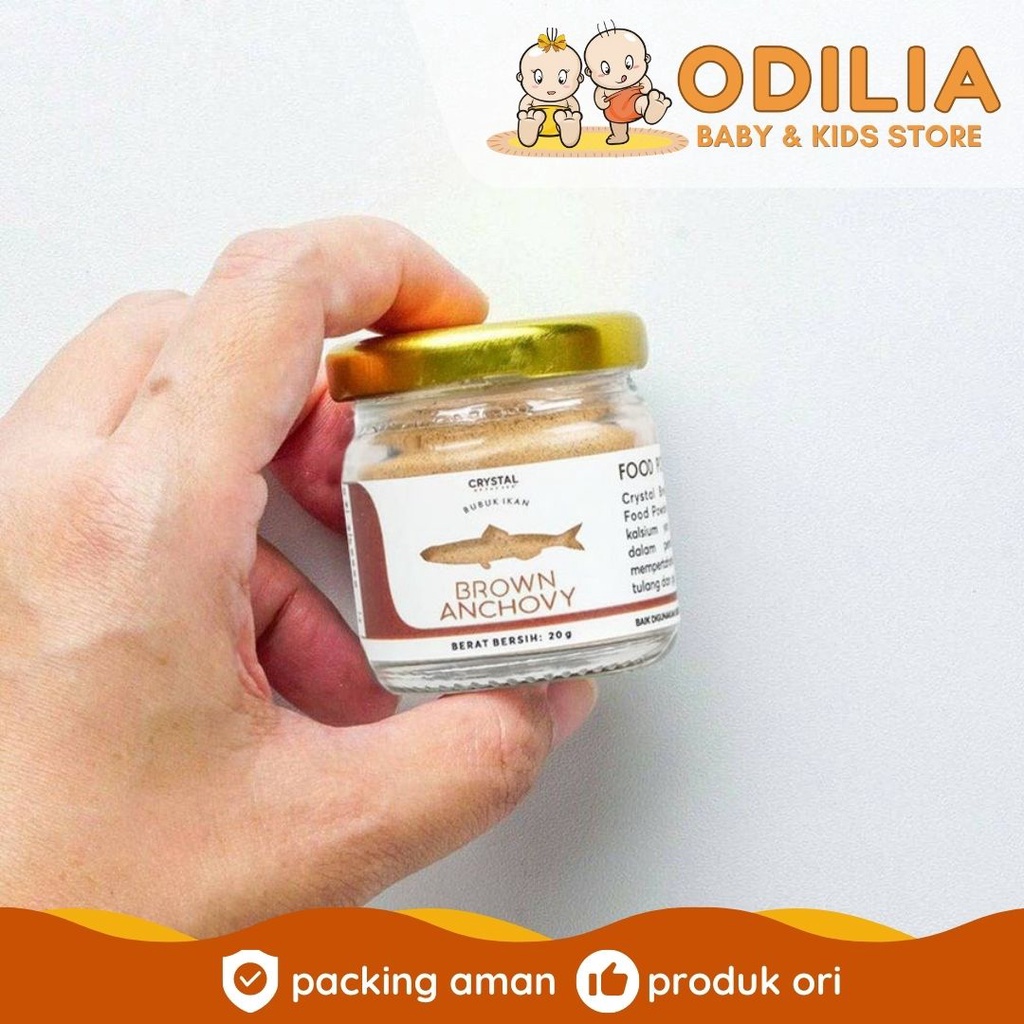 

Crystal Of The Sea Brown Anchovy Food Powder 20gr - Bubuk Teri MPASI