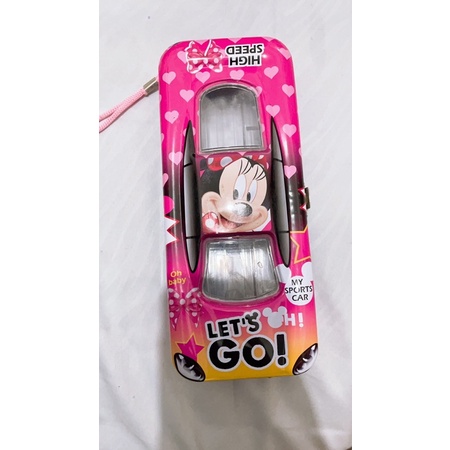 

pRELOVED KOTAK PENSIL BESI / SENG BENTUK MOBIL GAMBAR MINNIE