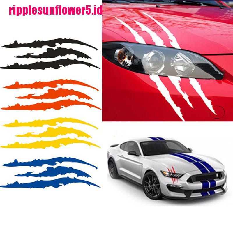 # Kaos T-Shirt Wanita Lengan Pendek Motif Print #40cm X 12cm Lampu Kepala Mobil Bentuk Cakar Monster