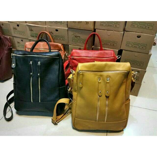 Tas Kulit Ransel dan Slempang Asli Garut