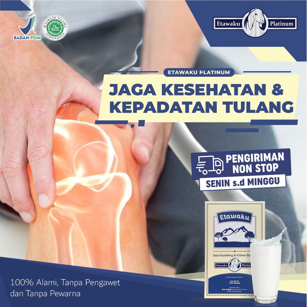 ETAWAKU PLATINUM Susu Kambing Segar Etawa Provit Bubuk Krimer Nabati