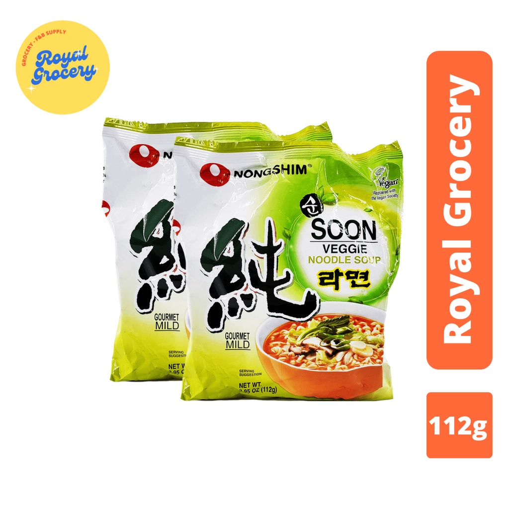 Jual Nongshim Soon Veggie Ramyun Korea Vegetarian 112g Shopee Indonesia