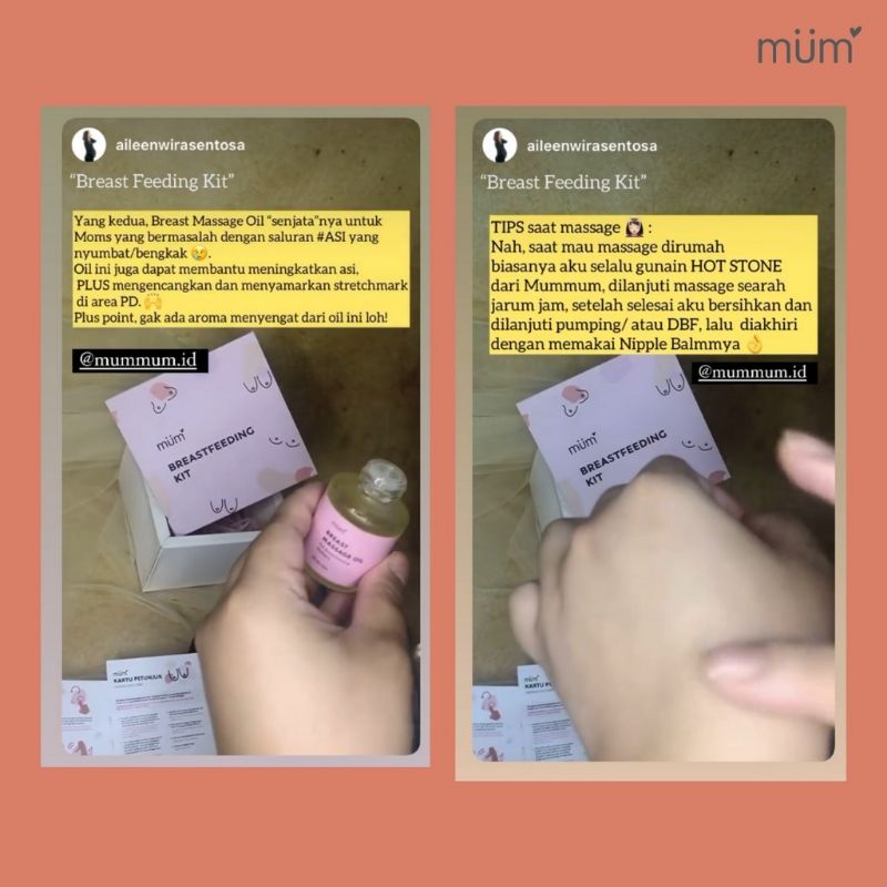 Mummum Breast Massage Oil - Minyak Pijat (Pengencang) Payudara Pelancar ASI Ibu