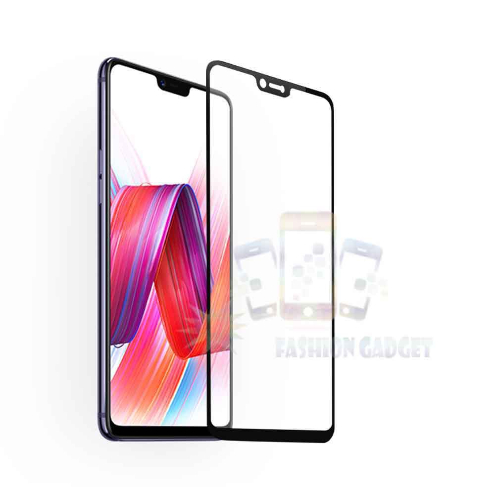 Tempered Glass Oppo F7 2018 Full Colour Bagian Depan Anti Gores Kaca / Screen Protector Pelindung