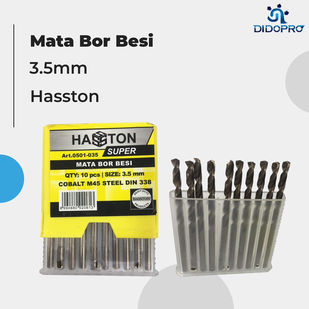 Mata Bor Besi Cobalt Hasston 3.5mm Matabor Besi Prohex Mata Bor Kayu Prohex