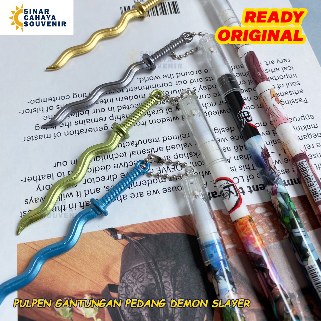 

Pulpen Gantungan Pedang Demon Slayer | Pena Hitam ATK Murah Lucu Unik Stationery Sekolah Kantor | Souvenir Pesta Pernaikahan Ulang Tahun