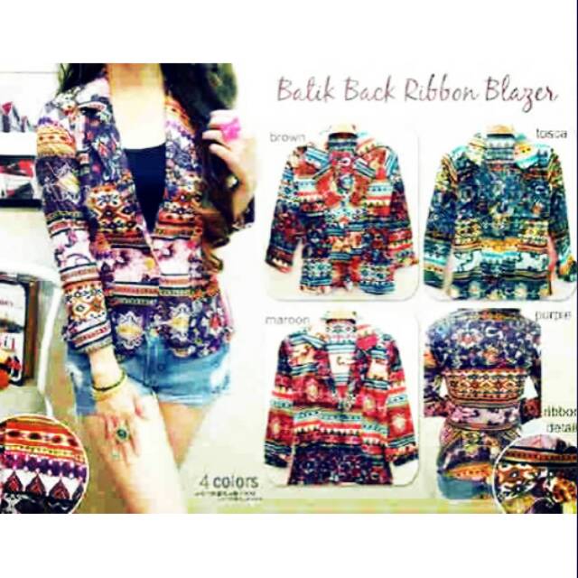 Blaser batik + inner tanktop