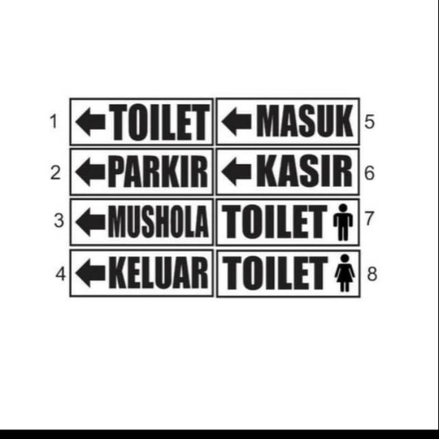 

Sticker petunjuk arah