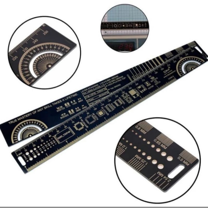 

multifunctional PCB ruler 20cm 180° angel measurement penggaris