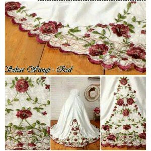 Berkualitas Mukena Sekar Wangi Velvet Bordir Warna Maron Biru Ungu Berkualitas