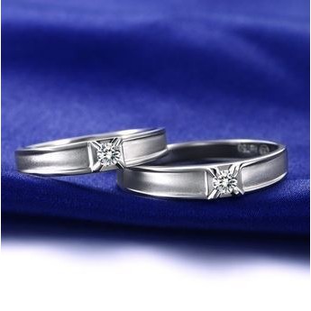 Cincin Ukir Nama Cincin Perak Murni Cincin Permata Asli Cincin Couple Cincin Silver 925 Asli RJ165 P