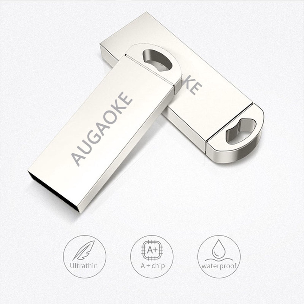 (Huluboy) Flashdisk USB 3.0 256GB 512GB 1TB 2TB AUGAOKE U Disk Universal Kecepatan Tinggi Untuk Komputer