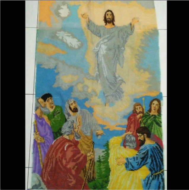 Kristik strimin cross stitch Gambar Rohani Yesus