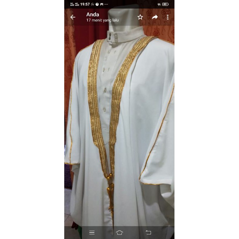 jubah luaran luar bisth habib ustad imam arab