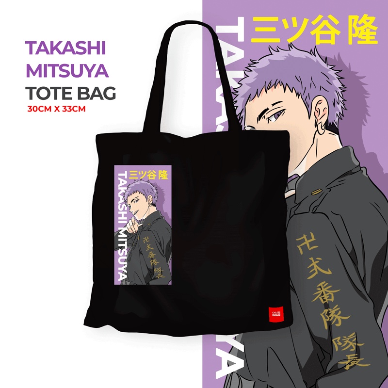 (SALE) TOKYO REVENGERS Tote Bag Kanvas Anime Tokyo Revengers Mikey / Sano Manjiro / Tokyo Manji / TAKEMICHI / MITSUYA Merchandise Anime / Tote Bag Anime