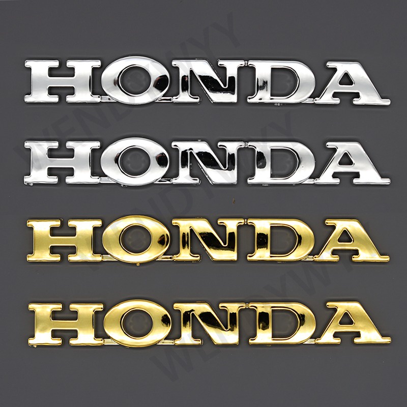 2pcs Stiker Emblem Honda 3D Ukuran 1.8x15cm / 0.9x10cm