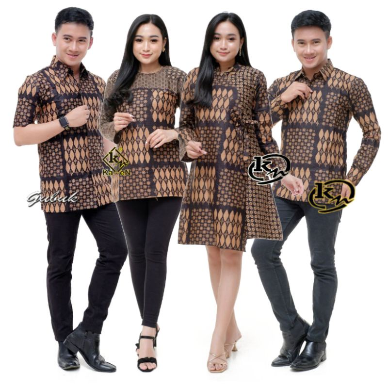 Batik Couple Modern Baju Batik Wanita Modern Atasan Batik Kerja Wanita Blouse Batik Kantor Tunik Batik M L XL XXL Seragam Batik Modern