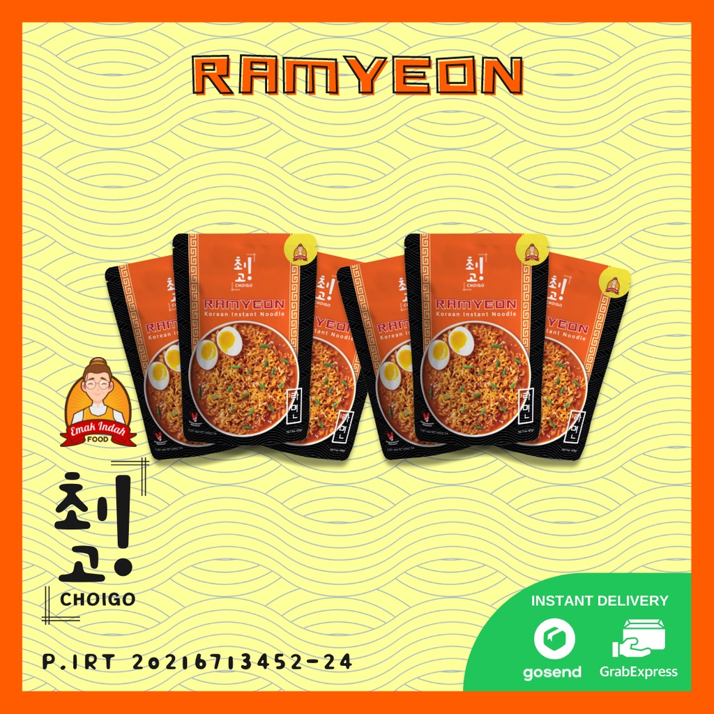 COMBO CHOIGO! RAMYEON (6PCS) - CHOIGO RAMYEON CHOIGO / RAMYEON CHOIGO / RAMYEON/RAMEN KOREA INSTAN - CHOIGO EMAK INDAH FOOD