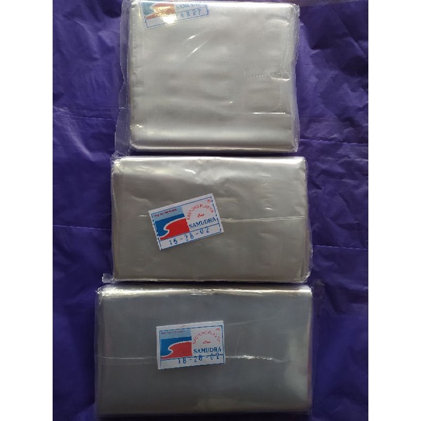 Plastik PP Bening Samudra Tebal 02 Uk. 14x27 16x28 18x28