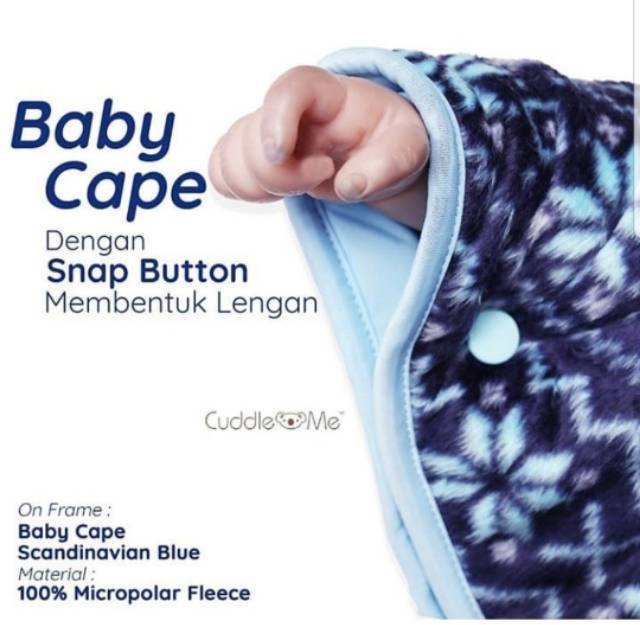 Baby cape cuddle me jaket bayi bolak balik babycape set fitted booties 0-3 tahun